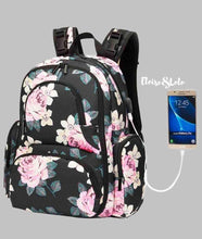Load image into Gallery viewer, The Bailey Diaper Bag Backpack with USB Charging Port - Eloise &amp; Lolo