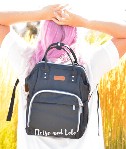 The City Diaper Bag Backpack with Luggage Attachment - Eloise & Lolo