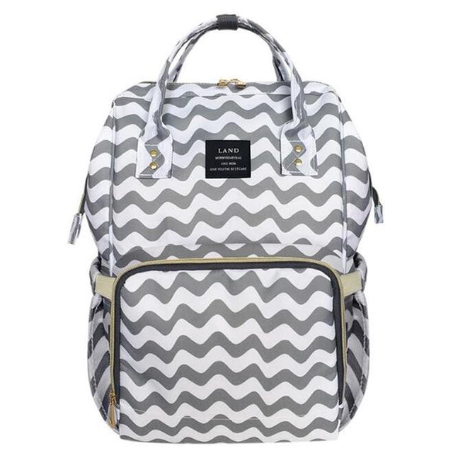 Black & White Stripes Diaper Bag Diaper Bag Backpack 