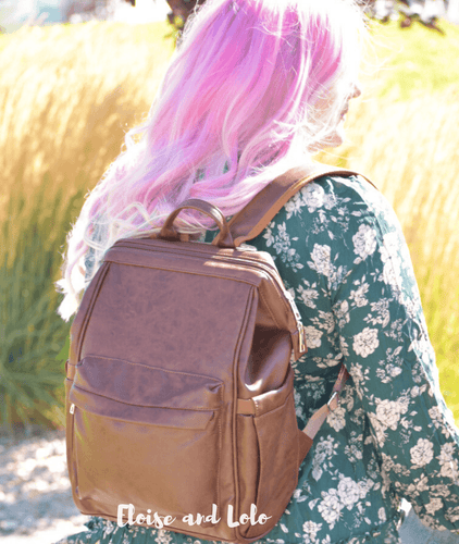 The Harlow Diaper Bag Backpack - Vegan Leather - Eloise & Lolo