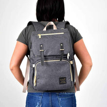 Load image into Gallery viewer, The Jaycee Diaper Bag Backpack with USB Charging Port - Eloise &amp; Lolo