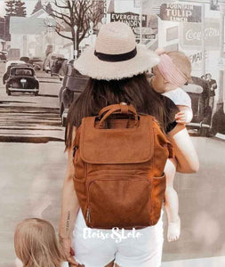 The Rory Diaper Bag Backpack - Vegan Leather - Eloise & Lolo