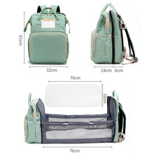 Load image into Gallery viewer, The Emma 2-in-1 Crib Diaper Bag Backpack - Eloise &amp; Lolo