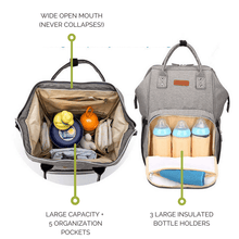 Load image into Gallery viewer, The City 2.0 Diaper Bag Backpack with USB Charging Port - Eloise &amp; Lolo