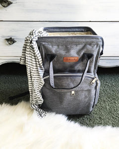 The City Diaper Bag Backpack with Luggage Attachment - Eloise & Lolo