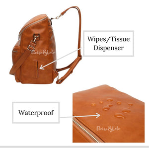 The Dylan Diaper Bag Backpack - Vegan Leather - Eloise & Lolo