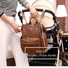 Load image into Gallery viewer, The Harlow Diaper Bag Backpack - Vegan Leather - Eloise &amp; Lolo