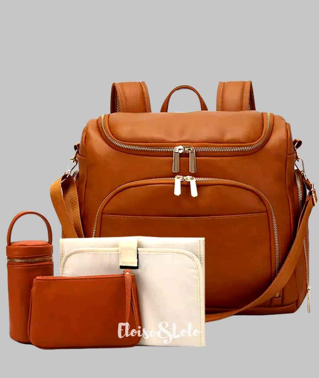 The Penelope Diaper Bag Backpack - Vegan Leather – Eloise & Lolo