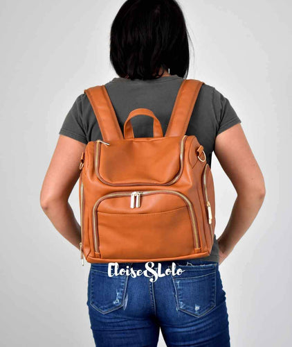 The Penelope Diaper Bag Backpack - Vegan Leather - Eloise & Lolo